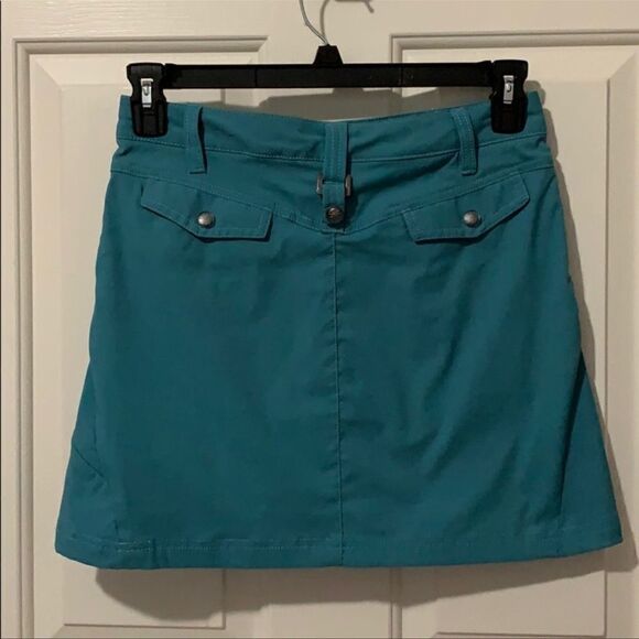 Athleta Teal Blue Dipper A-line Skort Skirt 2 - Picture 4 of 7